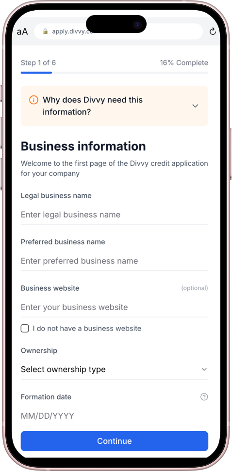 Mobile after: streamlined experience with clear progress indicators
