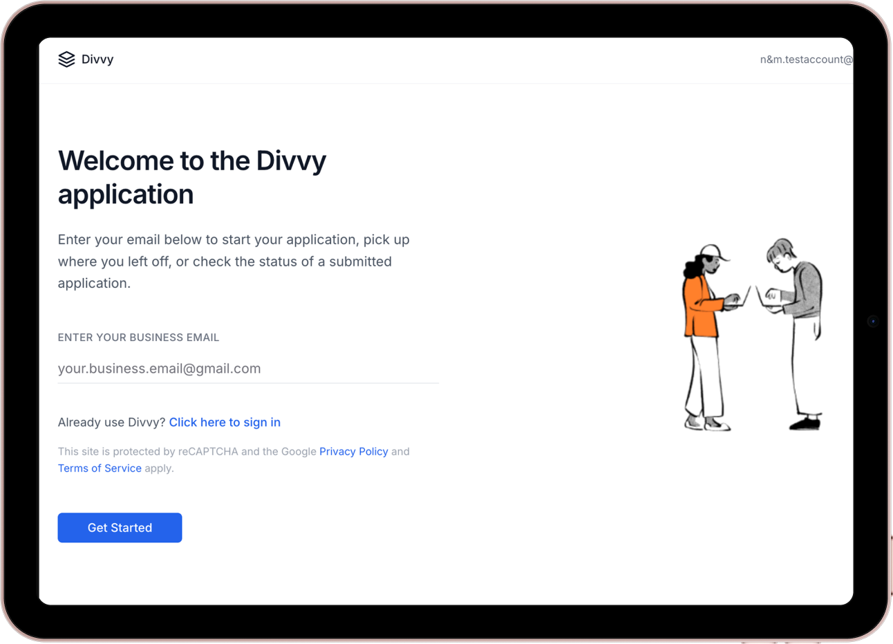 Final desktop welcome screen