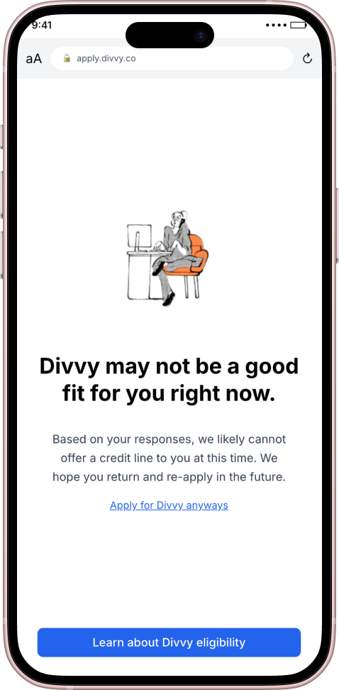 Divvy may not be a good fit screen