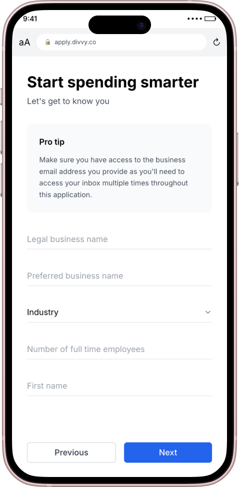 Start spending smarter screen